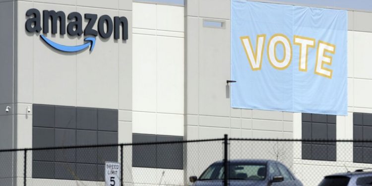 Union accuses Amazon of illegally interfering with vote