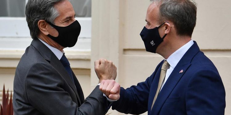 Iran a key topic as US envoy Blinken meets UK counterpart