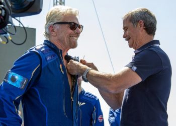 Billionaire Richard Branson reaches space in his own ship