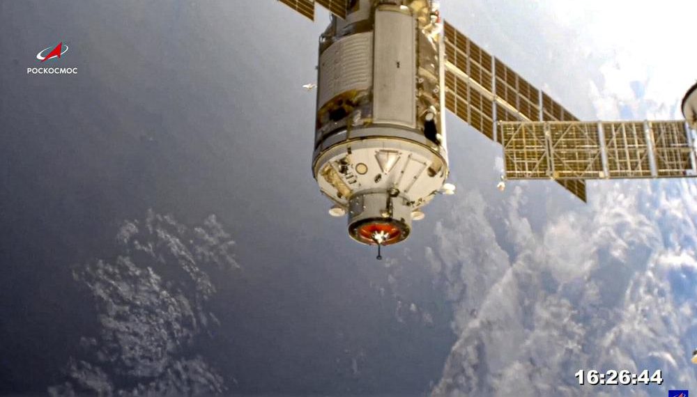 New Russian lab briefly knocks space station out of position