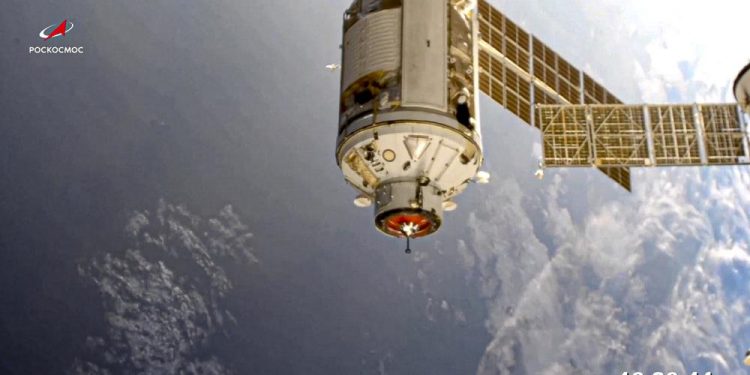 New Russian lab briefly knocks space station out of position