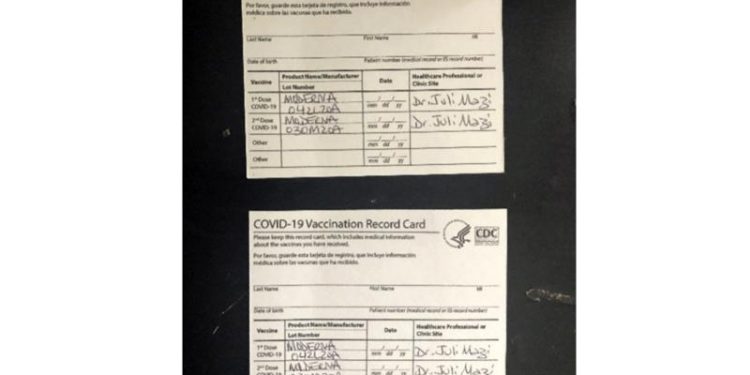 Fake COVID-19 vaccination cards worry college officials