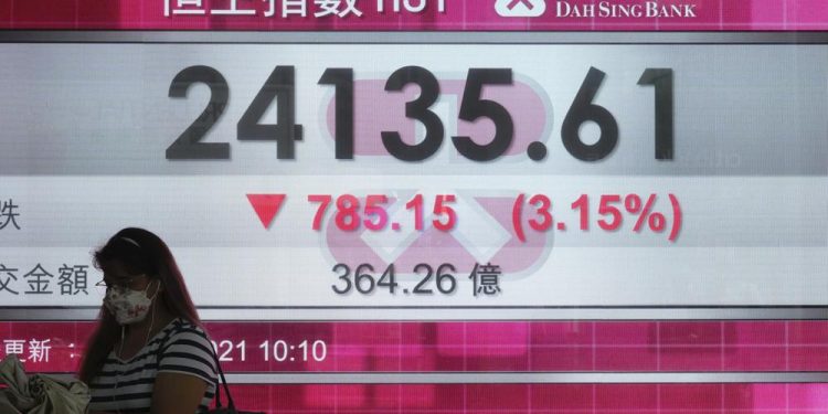 US stocks fall on fears of contagion from China real estate