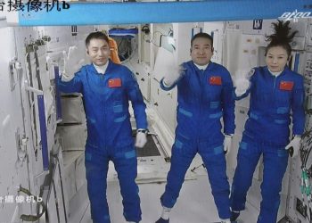 New crew docks at China’s first permanent space station