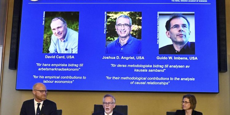 3 US-based economists win Nobel for research on wages, jobs