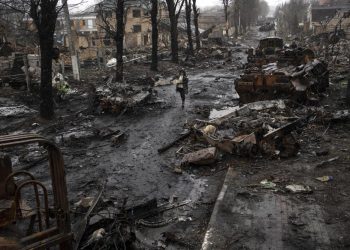 Ukraine accuses Russia of massacre, city strewn with bodies