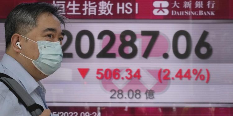 Asian stocks follow Wall St down as rate hike worries grow