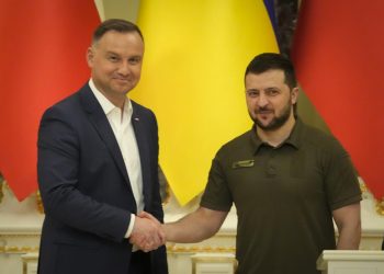 Russia presses Donbas offensive as Polish leader visits Kyiv