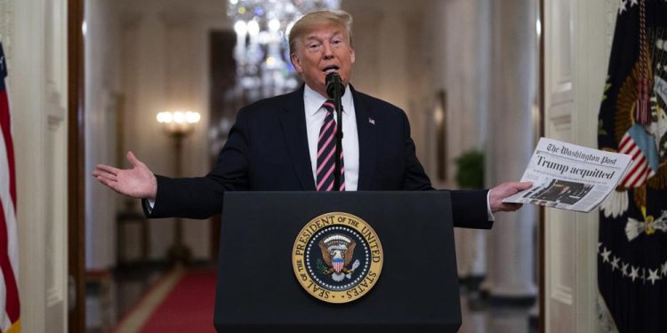 Trump’s Ukraine impeachment shadows war, risks GOP response