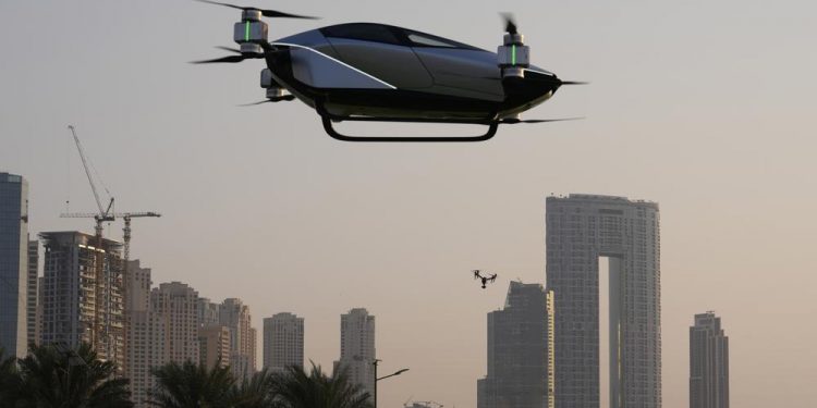 Chinese firm tests electric flying taxi in Dubai