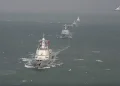 Russia and China hold joint naval drills