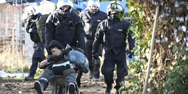Clearance of German hamlet for mine said to be near-complete
