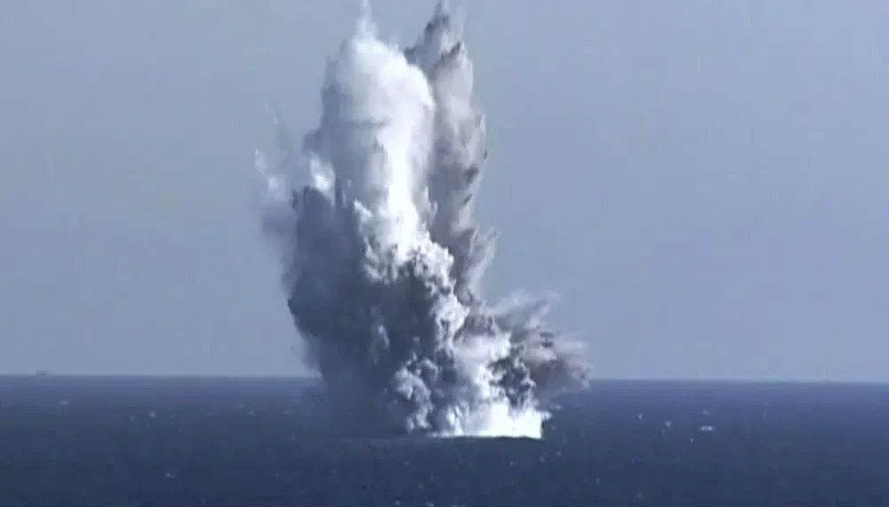 North Korea claims ‘radioactive tsunami’ weapon test at sea