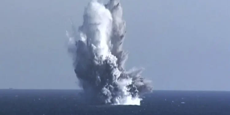 North Korea claims ‘radioactive tsunami’ weapon test at sea