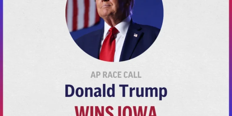 Trump wins Iowa’s first-in-the-nation GOP caucuses