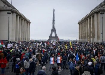 French protesters ask Macron not to sign off on an immigration law with a far-right footprint
