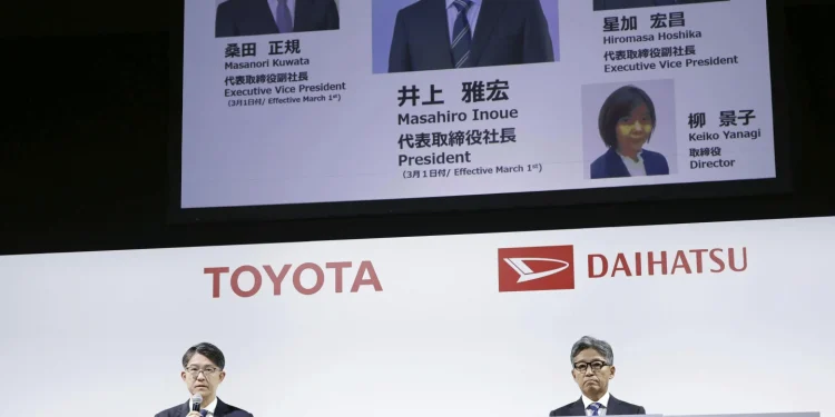 Scandal-mired Toyota group automaker Daihatsu reshuffles leadership