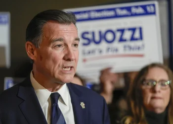 Race to succeed George Santos in Congress reaches stormy climax in New York’s suburbs