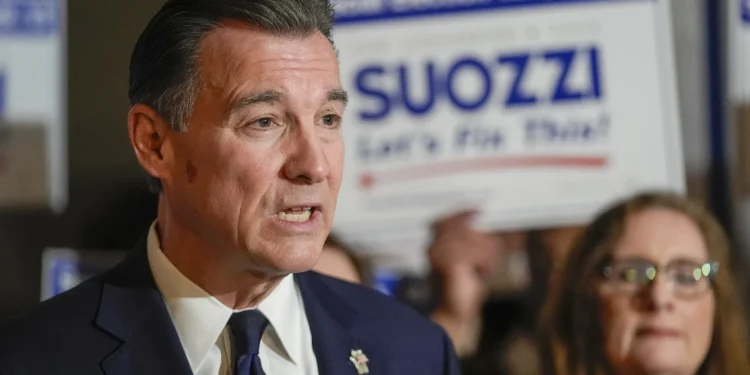 Race to succeed George Santos in Congress reaches stormy climax in New York’s suburbs