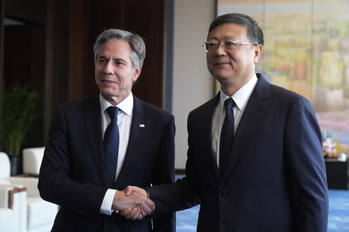 Blinken raises Chinese trade practices in meetings with officials in the financial hub of Shanghai