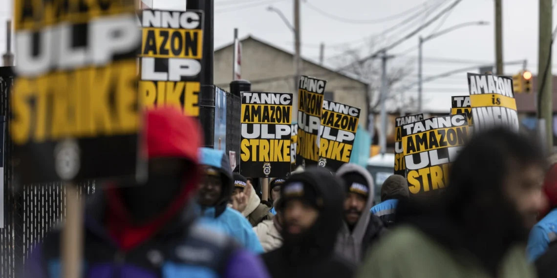 Amazon and Starbucks workers are on strike. Trump might have something to do with it