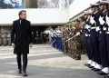 Wake up and spend more on defense, Macron tells Europe as Trump takes office
