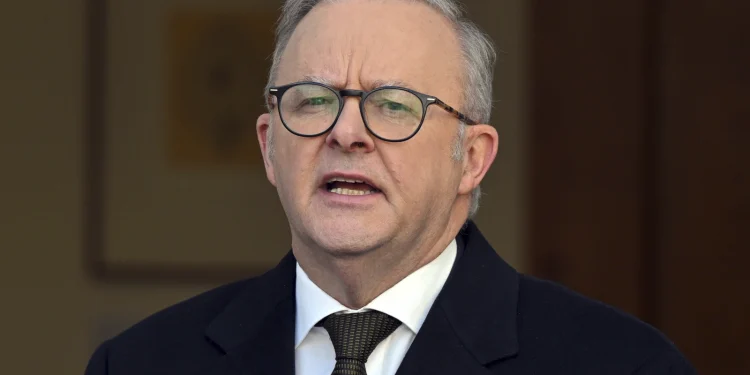 Australia will recognize a Palestinian state, Prime Minister Albanese says